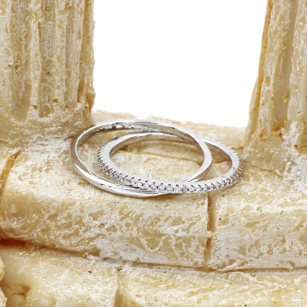Fashion simple crystal ring - Picture 5 of 6